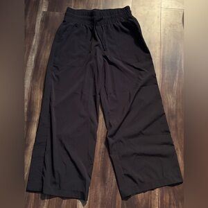 Women’s Black Wide-Leg Athletic Pants
